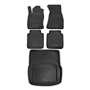 Audi A8 3D Floor-Trunk Mats - Omac - Black - '02-'10 Audi A8 3D Floor-Trunk Mats - Omac - Black - '02-'10